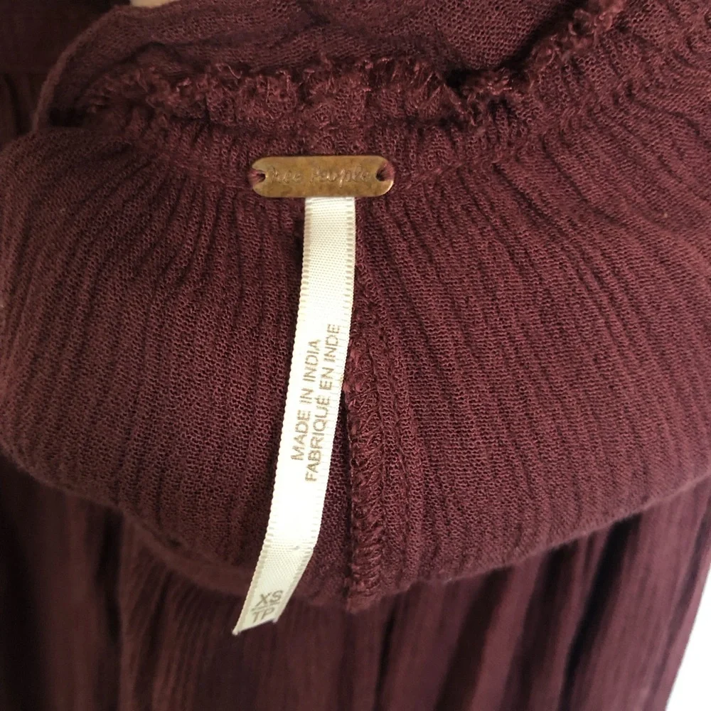 Free People Mocha Brown Extratropical Maxi Dress Size XS_10